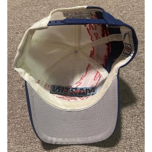 Vintage 90s Mark Martin 6 Nascar Valvoline Logo Athletic Splash Snapback Hat Cap - Picture 3 of 9